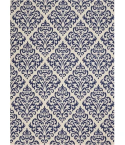 Nourison Home Grafix GRF06 White Blue 5 ft. 3 in. X 7 ft. 3 in. Area Rug