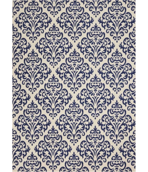 Nourison Grafix Area Rug GRF06-White/Blue