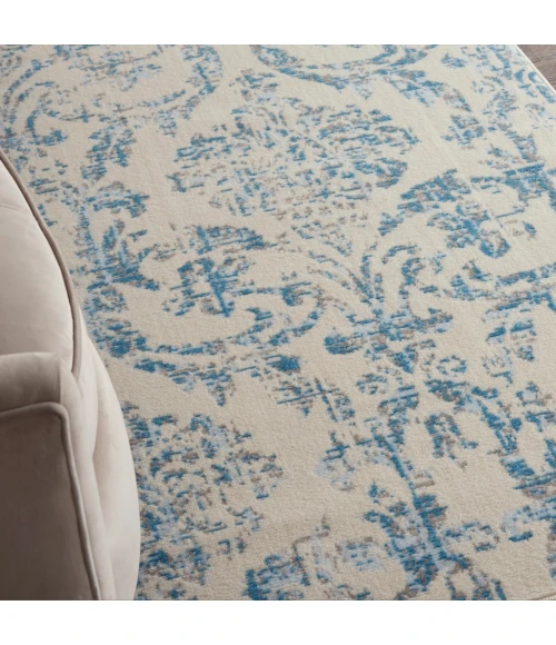 Nourison Jubilant Area Rug JUB09-Ivory Blue
