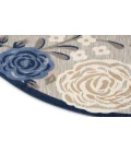 Nourison Aloha Blue Grey ALH32 7’10” Round Rug