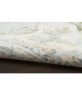 Nourison Astra Machine Washable Blue Green ASW12 6 ft. 7 in. X 9 ft. Rectangle Rug