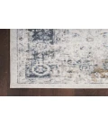 Nourison Astra Machine Washable Ivory Blue ASW16 5 ft. 3 in. X 7 ft. Rectangle Rug