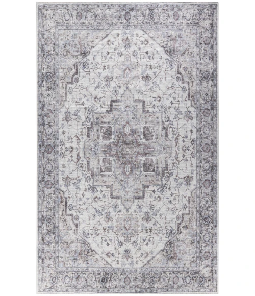 Nicole Curtis Machine Washable Series 1 Ivory Beige SR101 9 ft. 2 in. X 12 ft. Rectangle Rug