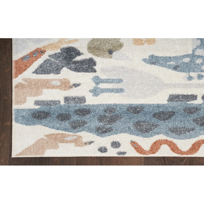 Nourison Astra Machine Washable Ivory ASW01 2 ft. 2 in. X 4 ft. Rectangle Rug