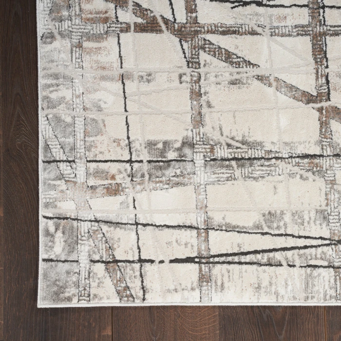 Nourison Desire Area Rug DSR03 Grey Silver