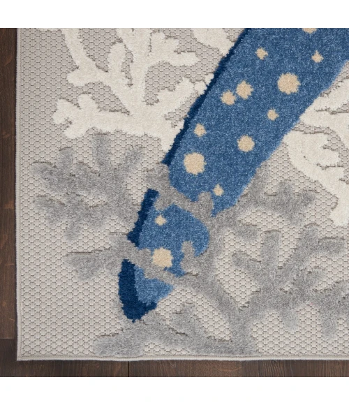 Nourison Aloha Area Rug ALH24-Blue/Grey