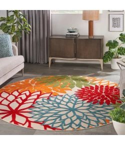 Nourison Home Aloha ALH05 Green 10 ft. Round Area Rug