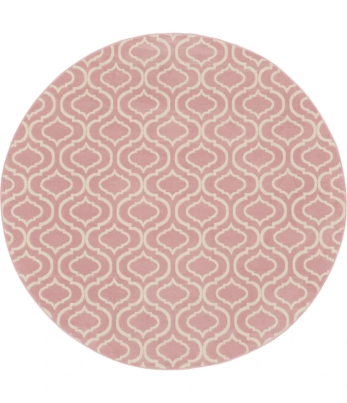 Nourison Jubilant Round Area Rug JUB19-Pink