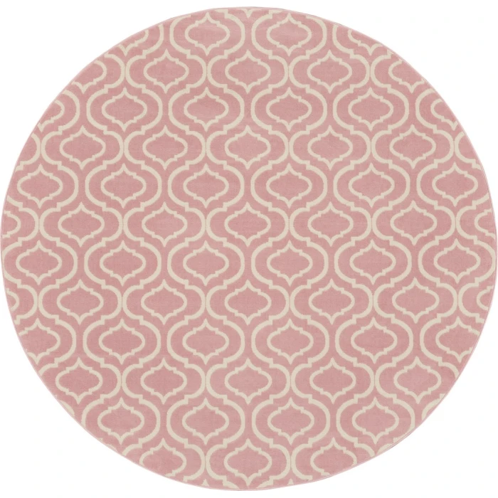 Nourison Jubilant Round Area Rug JUB19-Pink
