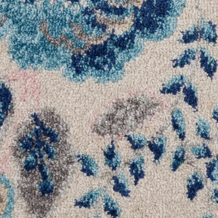 Nourison Tranquil Area Rug TRA02-Ivory/Light Blue