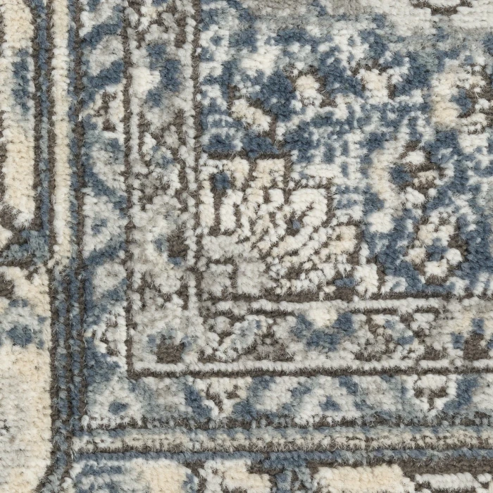Nourison Quarry Ivory Navy QUA18 6 ft. X 9 ft. Rect. Rug