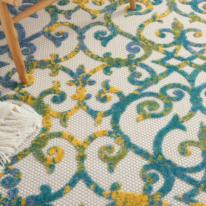 Nourison Aloha Area Rug ALH21-Ivory Blue