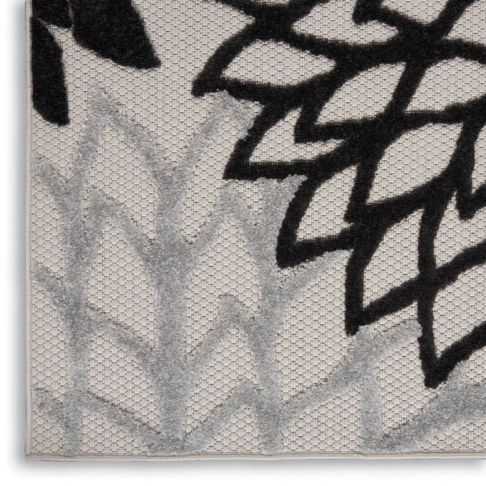 Nourison Aloha Area Rug ALH05 Black White