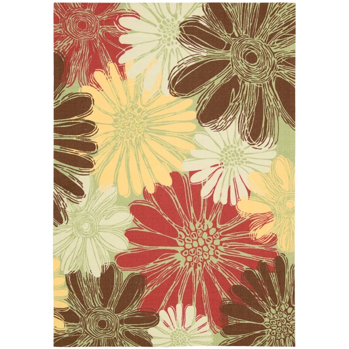 Nourison Home & Garden Area Rug RS022 Green 10' x 13'