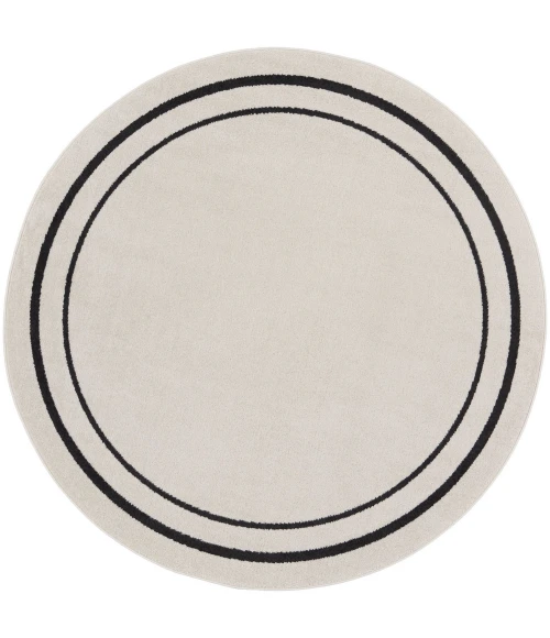 Nourison Nourison Essentials Area Rug NRE02 Ivory/Black