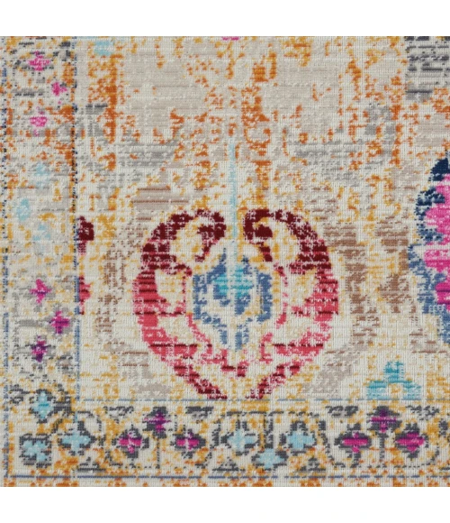 Nourison Vintage Kashan Area Rug VKA04-Ivory/Multicolor
