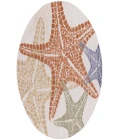 Nourison Aloha Ivory Multicolor ALH28 5 ft. 3 in. Round Rug
