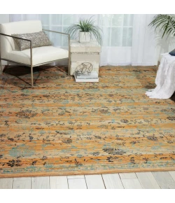 Nourison Home Rhapsody RH013 Caramel/Cream 7 ft. 9 in. X 9 ft. 9 in. Area Rug