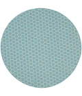 Nourison Twist Reversible Aqua TWS01 8 ft. X Round Rug