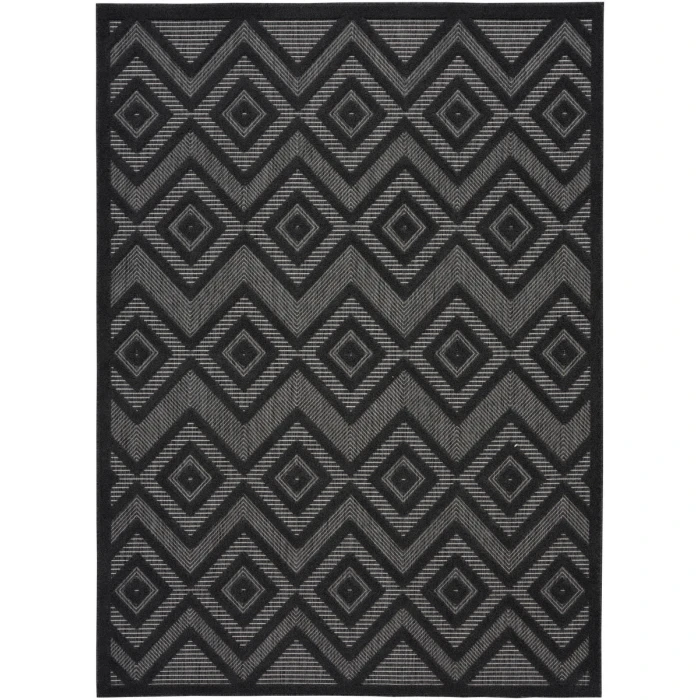 Nourison Versatile Area Rug NRV01 Charcoal/Black