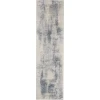 Nourison Home Rustic Textures RUS02 Blue Ivory 2 ft. 2 in. X 7 ft. 6 in. Area Rug