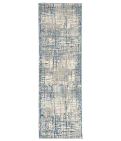 Calvin Klein CK950 Rush CK950 Ivory Blue 2 ft. 3 in. X 7 ft. 3 in. Area Rug