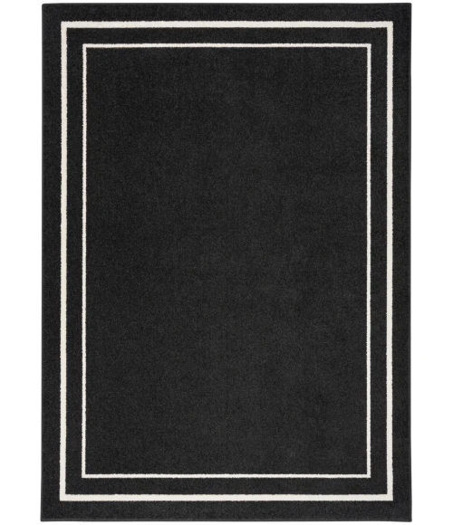 Nourison Nourison Essentials Area Rug NRE02 Black Ivory