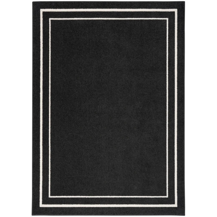 Nourison Nourison Essentials Area Rug NRE02 Black Ivory