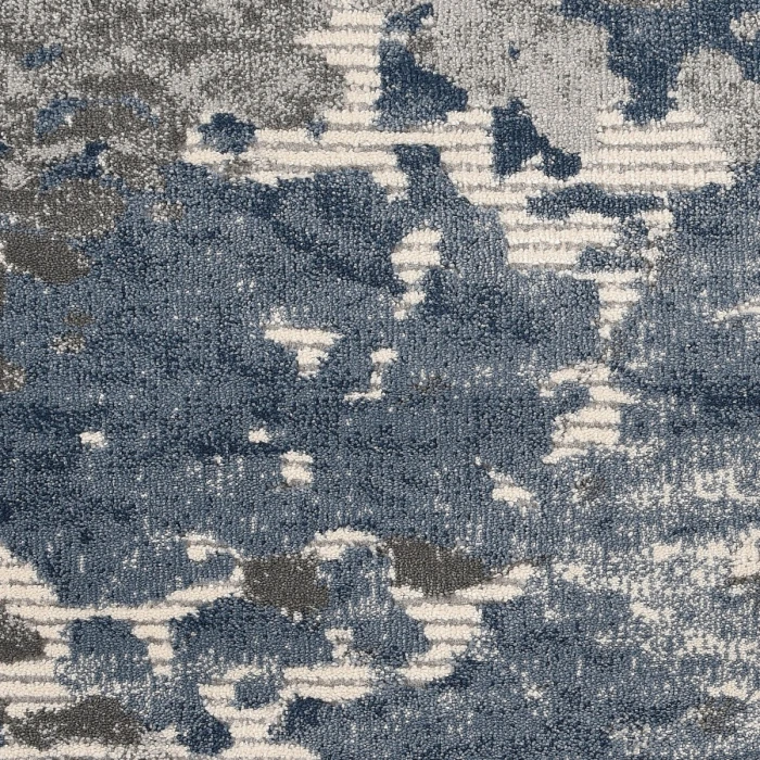 Nourison Rustic Textures Area Rug RUS08 Grey/Blue 7'10" Round