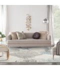 Nourison Seaside Ivory Grey Blue SDS04 8 ft. X Square Rug