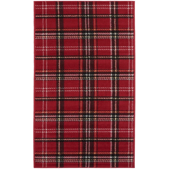 Nourison Grafix Red GRF03 2 ft. X 6 ft. Rectangle Rug