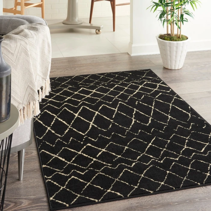 Nourison Grafix Area Rug GRF04-Black