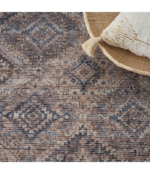 Nicole Curtis Machine Washable Series 1 Area Rug SR103 Ivory/Latte