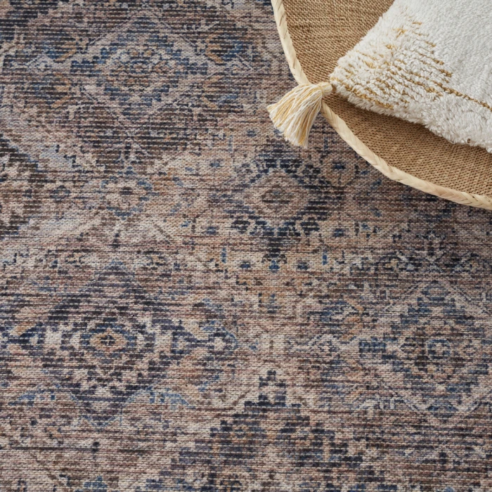 Nicole Curtis Machine Washable Series 1 Area Rug SR103 Ivory/Latte