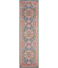 Nourison Passion Area Rug PSN20 Teal Multi 2'2" x 10'