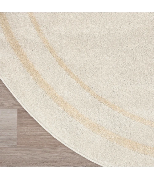 Nourison Home Nourison Essentials Ivory Gold NRE02 4 ft. Round Rug