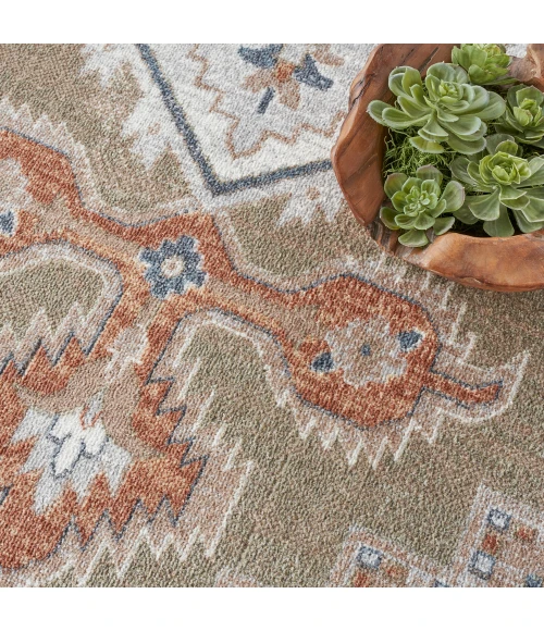 Nourison Astra Machine Washable Area Rug ASW11 Sage Multi