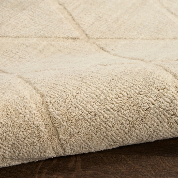 Nourison Wool Haven Beige WOH01 7 ft. 9 in. X 9 ft. 9 in. Rect. Rug