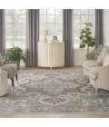 Nourison Astra Machine Washable Grey Multicolor ASW12 10ft. x 14ft. Rect. Rug