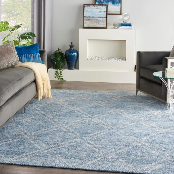 Nourison Venosa Area Rug VSN01-Blue/Ivory