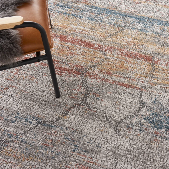 Nourison Rustic Textures Area Rug RUS11 Multicolor 7'10" Round
