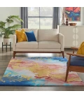Nourison Prismatic Area Rug PRS18 Multicolor 5'6" x 7'5"