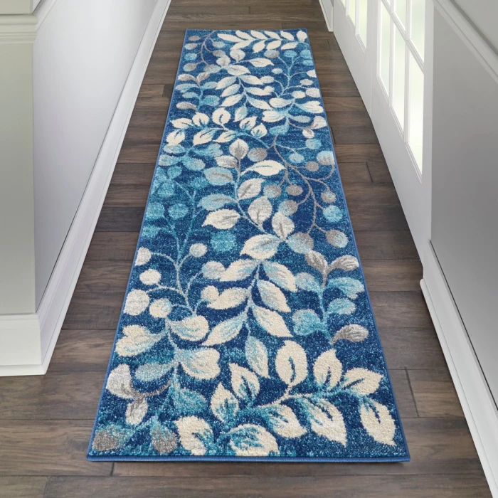 Nourison Tranquil Runner Area Rug TRA03-Navy