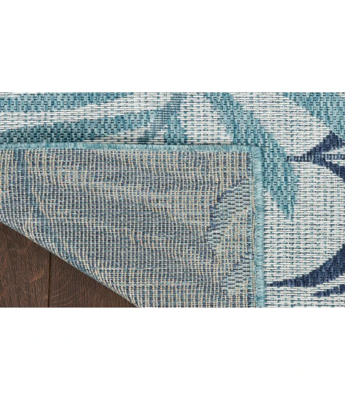 Nourison Garden Oasis Blue GOA01 6 ft. X 9 ft. Rectangle Rug