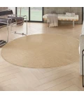 Nourison Tulum Taupe Ivory TLM04 8 ft. X Round Rug