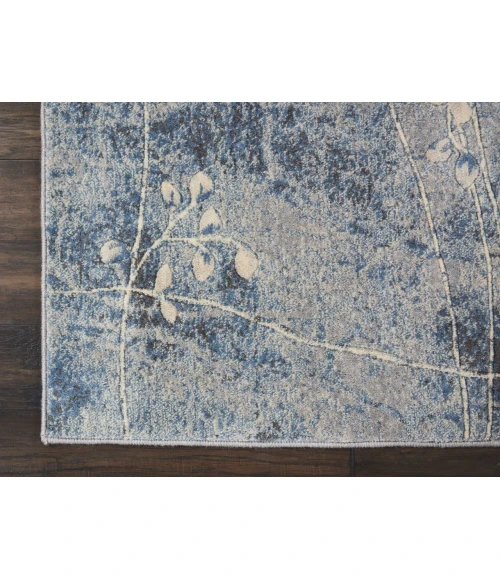 Nourison Somerset Area Rug ST74-Silver/Blue