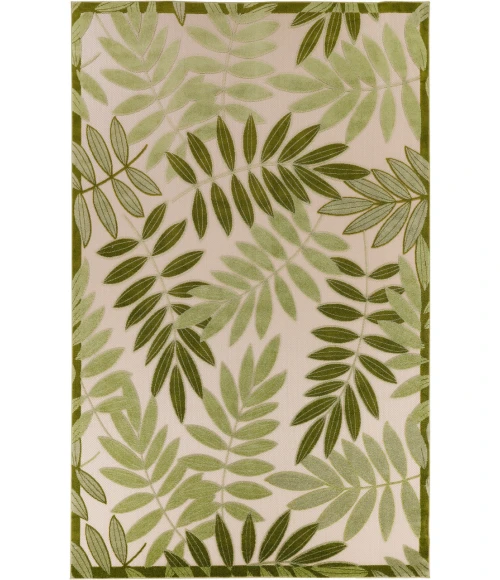 Nourison Aloha Ivory Green ALH18 7 ft. 10 in. X 10 ft. 6 in. Rectangle Rug