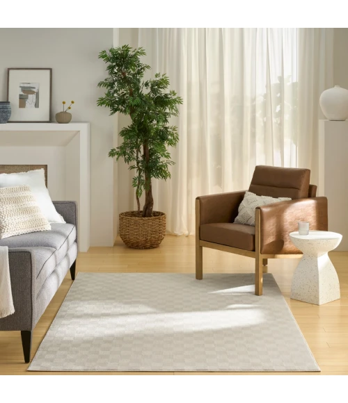 Nourison Serenity Home Ivory SRH10 3 ft. 11 in. X 5 ft. 11 in. Rect. Rug