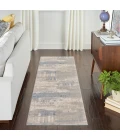 Nourison Solace Area Rug SLA07 Ivory/Grey/Blue 2'3" x 7'3"