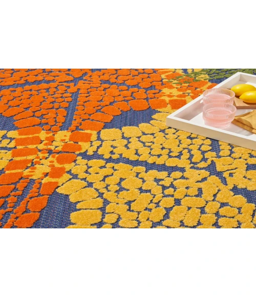 Nourison Aloha Blue Multicolor ALH28 3 ft. 6 in. X 5 ft. 6 in. Rectangle Rug